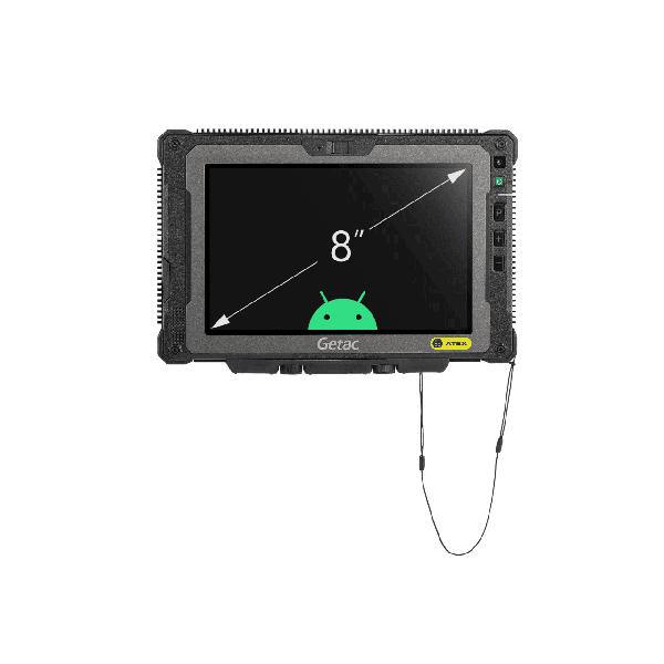 Getac ZX80 QCS6490 8in w/ Webcam Android 15+12 (Z8A7LXGB2EXX)