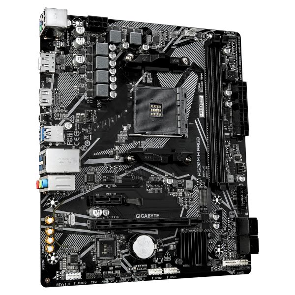 GIGABYTE A520M H ARGB moederbord AMD A520 Socket AM4 micro ATX (A520M H ARGB)