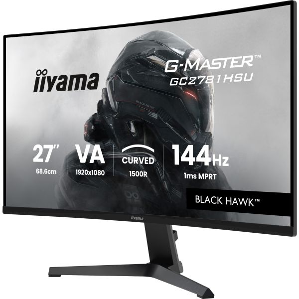 iiyama G-MASTER GC2781HSU-B1 27" 144H computer monitor 68,6 cm (27") 1920 x 1080 Pixels Zwart (GC2781HSU-B1)