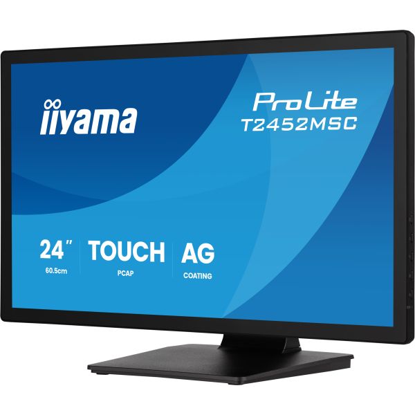 iiyama ProLite T2452MSC-B2AG computer monitor 61 cm (24") 1920 x 1080 Pixels Full HD Touchscreen (T2452MSC-B2AG)