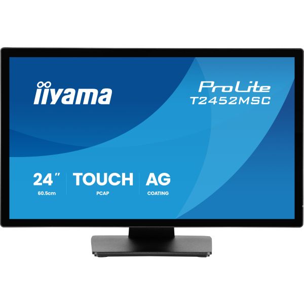 iiyama ProLite T2452MSC-B2AG computer monitor 61 cm (24") 1920 x 1080 Pixels Full HD Touchscreen (T2452MSC-B2AG)