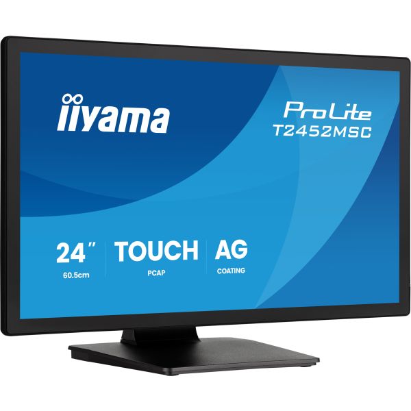 iiyama ProLite T2452MSC-B2AG computer monitor 61 cm (24") 1920 x 1080 Pixels Full HD Touchscreen (T2452MSC-B2AG)