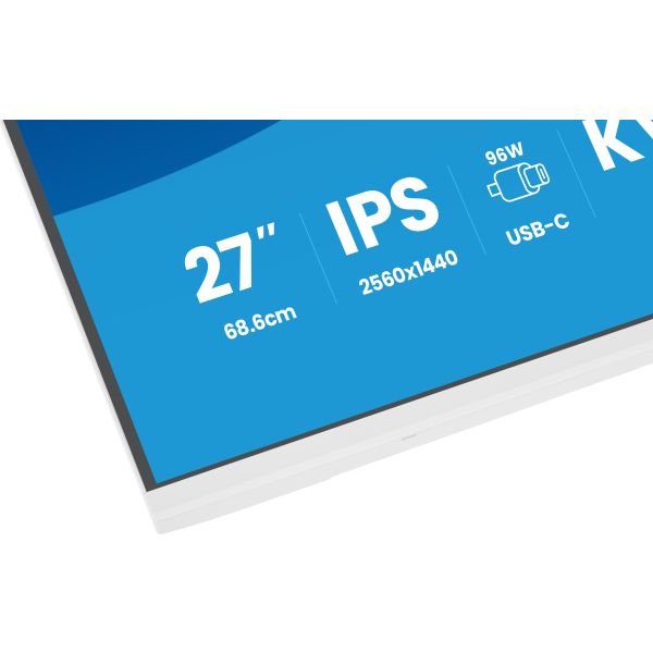 iiyama ProLite XB2797QSNP-W1 27" IPS LCD computer monitor 68,6 cm (27") 2560 x 1440 Pixels Quad HD Wit (XB2797QSNP-W1)