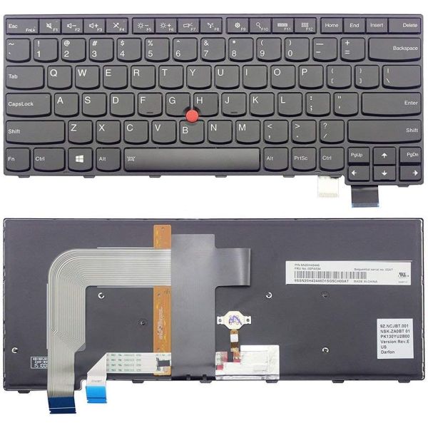 Lenovo Toetsenbord L14/T14/P14s G3 Duitse Layout Backlit (5N21D67982)