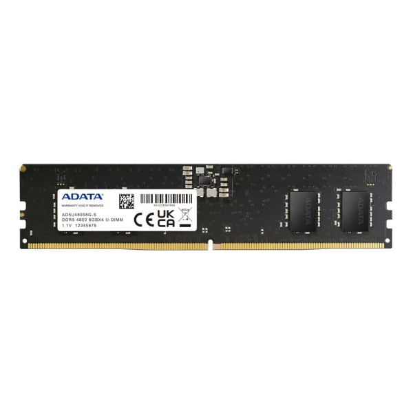 ADATA AD5U48008G-S geheugenmodule 8 GB 1 x 8 GB DDR5 288-pin DIMM ECC (AD5U48008G-S)