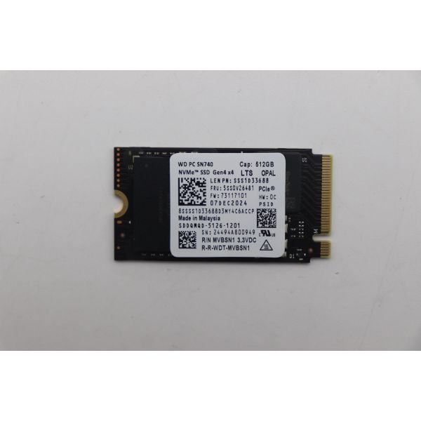 Lenovo SSD 512GB 2242 PCIe G4V x4 (5SS1J92000) (5SS1J92000)