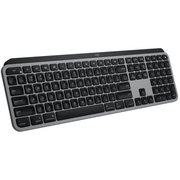 Logitech MX Keys for Mac - Klávesnice - podsvícená - Bluetooth, 2.4 GHz - QWERTY - US mezi (920-009558)