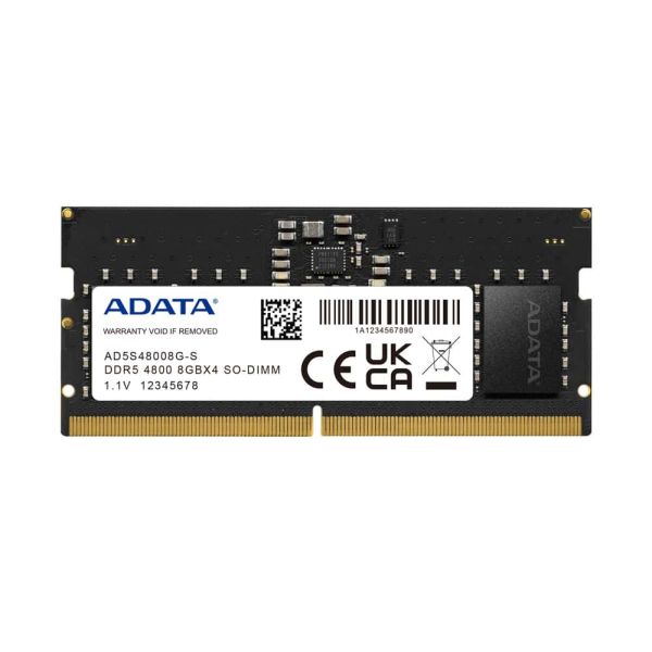 ADATA Premier geheugenmodule 8 GB 1 x 8 GB DDR5 262-pin SO-DIMM ECC (AD5S48008G-S)