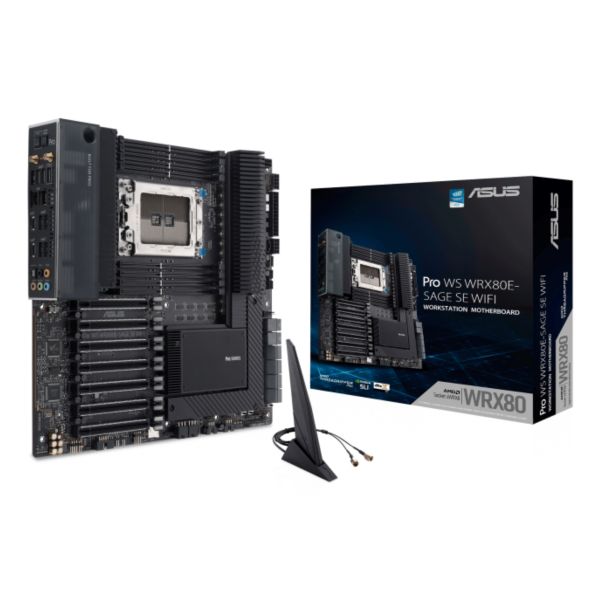 ASUS WRX80E-SAGE SE WIFI AMD WRX80 Socket SP3 Verlengd ATX (90MB1590-M0EAY0)