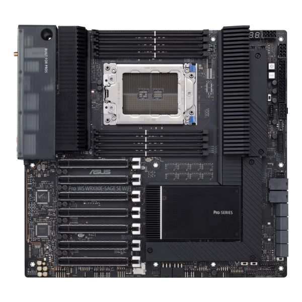 ASUS WRX80E-SAGE SE WIFI AMD WRX80 Socket SP3 Verlengd ATX (90MB1590-M0EAY0) ASUS WRX80E-SAGE SE WIFI AMD WRX80 Socket SP3 Verlengd ATX (90MB1590-M0EAY0)