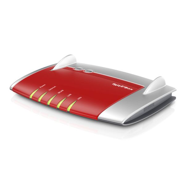 FRITZ! Box 4040 draadloze router Gigabit Ethernet Dual-band (2.4 GHz / 5 GHz) Rood, Zilver (20002763)