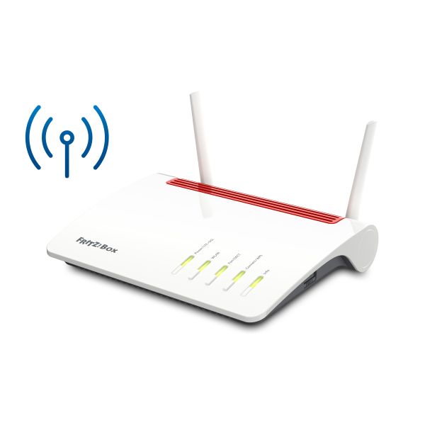 Box FRITZ! 6890 LTE draadloze router Gigabit Ethernet Dual-band (2.4 GHz / 5 GHz) 4G Zwart, Rood, Wit (20002817)