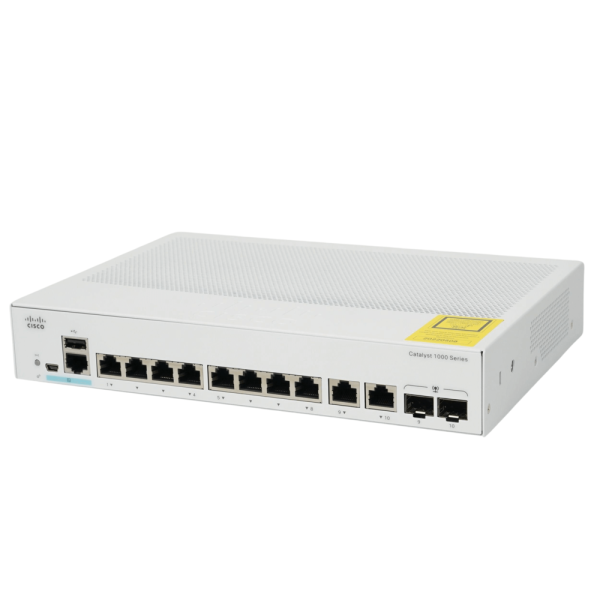 Cisco Catalyst 1000 8-Port Gigabit PoE Switch met 2x 1G (C1000-8P-2G-L-RF)