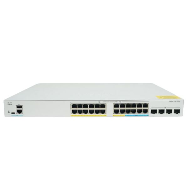 Cisco Catalyst 1300 24-port GE PoE Switch (C1300-24P-4X-RF)