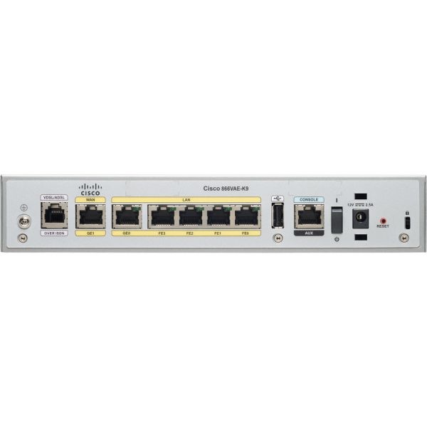 Cisco 866VAE Secure Router met VDSL2/ADSL2 (C866VAE-K9-RF)
