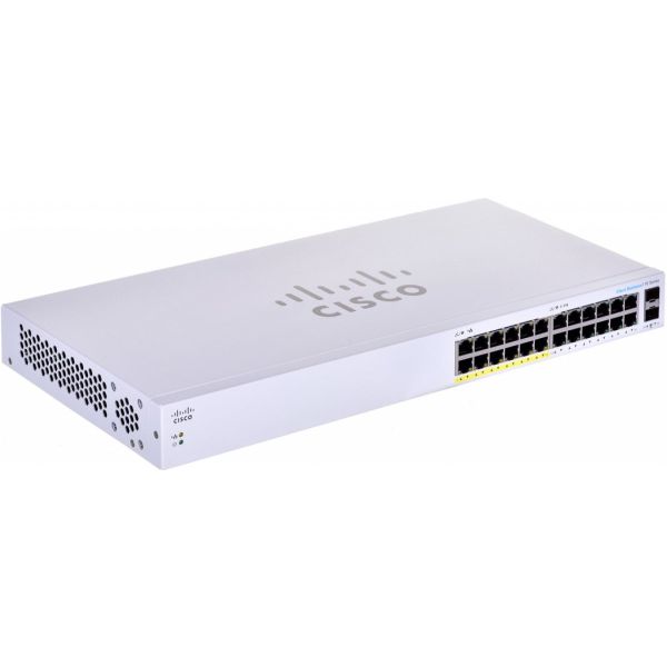 Cisco CBS110-24PP-UK-RF 24-Poort GE Unmanaged Switch met PoE en 2x1G (CBS110-24PP-UK-RF)
