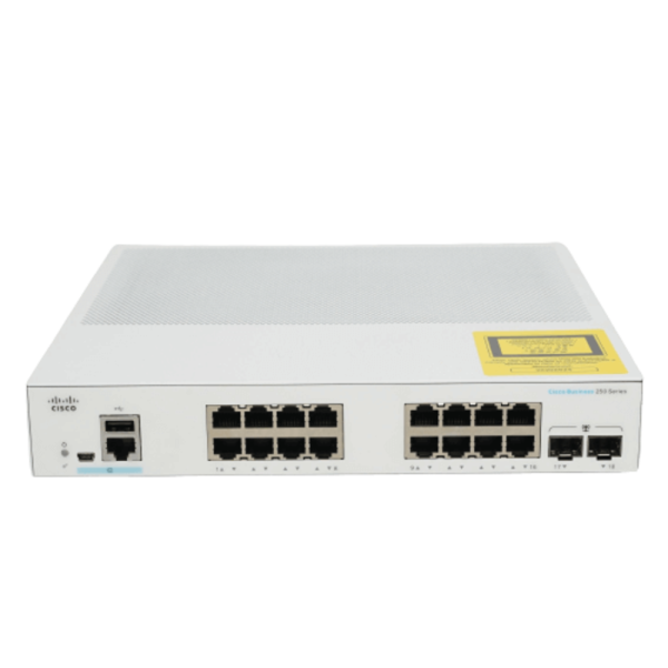 Cisco CBS250 Smart 16-port GE Switch met 2x1G (CBS250-16T-2GUK-RF)