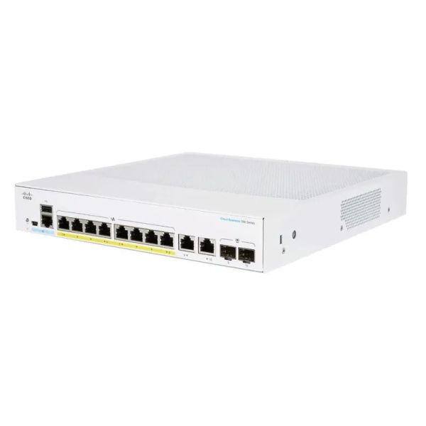 Cisco CBS250-8FPE2GUK Smart 8-port Gigabit PoE Switch (CBS250-8FPE2GUK-RF)