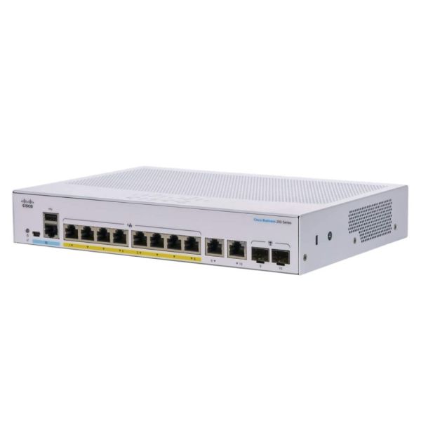 Cisco CBS250-8T-E2GUK Smart Managed Switch 8 poorten (CBS250-8T-E2GUK-RF)