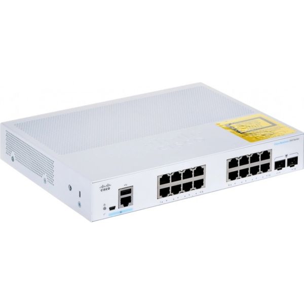 Cisco Refurb/CBS350 Mgd 16p GE Ext PS 2x1G SFP (CBS350-16TE2GEU-RF)