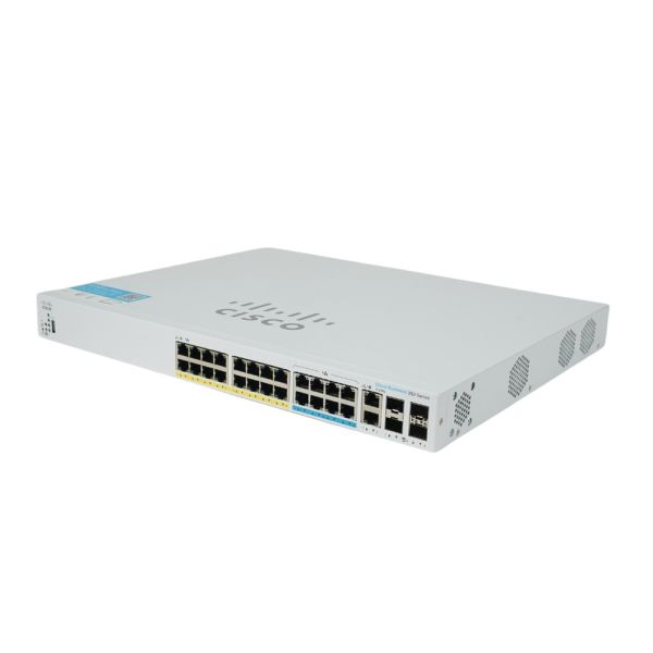 Cisco CBS350 Managed 24-Port 2.5GE PoE+ Switch (CBS35024MGP4XUK-RF)
