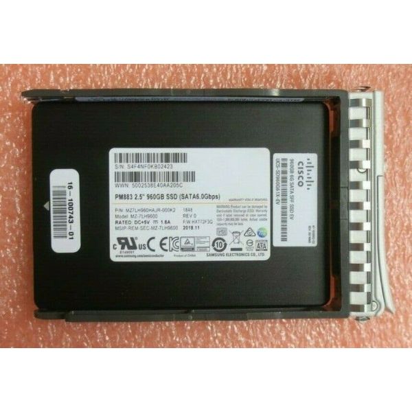 Cisco Refurb/960GB 2.5 inch Value 6G SATA SSD (UCS-SD960G61XEV-RF)