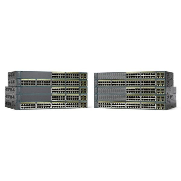 Cisco Refurb/Cat2960 Plus 48 10/100 PoE+2 100 (WS-C2960+48PSTS-RF)
