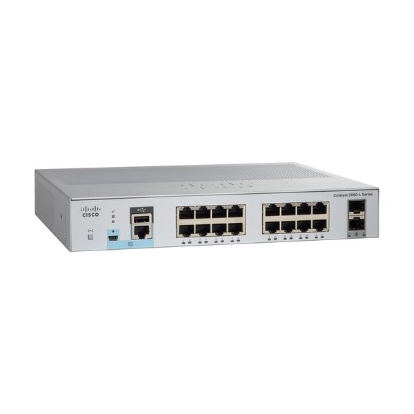 Cisco Refurb/Cat2960L 16p GigE 2x1G SFP LAN Lt (WS-C2960L16TSLL-RF)