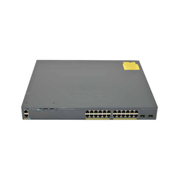Cisco Refurb/Cat 2960-X 24GigE 370W 4x1G SFP (WS-C2960X-24PSL-RF)