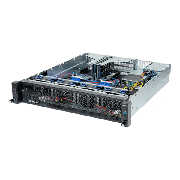Gigabyte E283-S90-AAD1 2U Server met 4x 2.5" Bay en 2x 1600W (6NE283S90DR000AAD1)