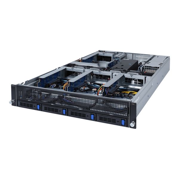 GIGABYTE G242-Z12 Socket SP3 Rack (2U) Zwart, Grijs (6NG242Z12MR-00)
