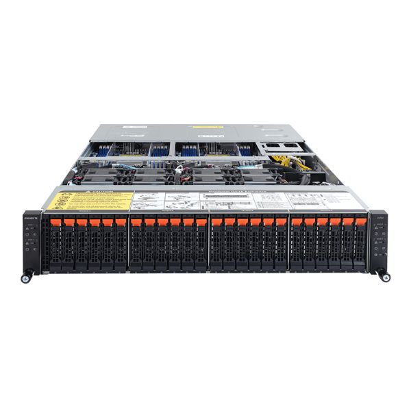 GIGABYTE H252-Z10 Socket SP3 Rack (2U) Zwart, Staal (6NH252Z10MR-00-AT)