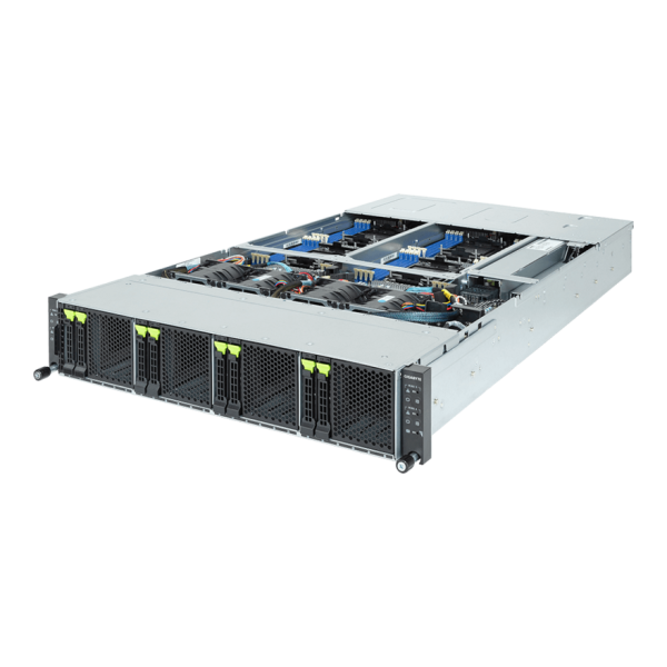 GIGABYTE H263 LGA 4677 (Socket E) Rack (2U) Zwart (6NH263S64DR000AAW1)