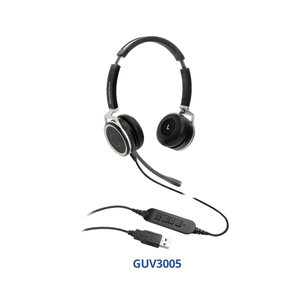 Grandstream Networks Grandstream GUV3005/Stereo/USB/Drát/Èerná-støíbrná (GUV3005)