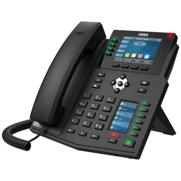 Grandstream Networks Fanvil X5U SIP telefon, 3,5bar.disp.+ 2,4 disp., 16SIP, 4link.tl., 30DSS tl., BT, dual G (X5U)