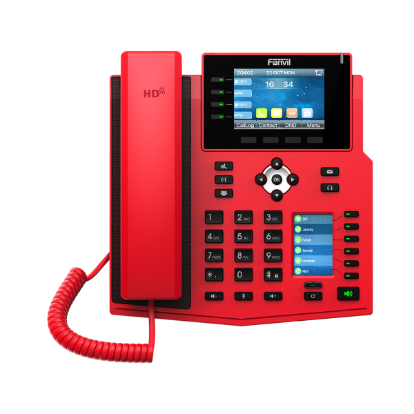 Fanvil X5U-R IP Telefoon rood (X5U-R)