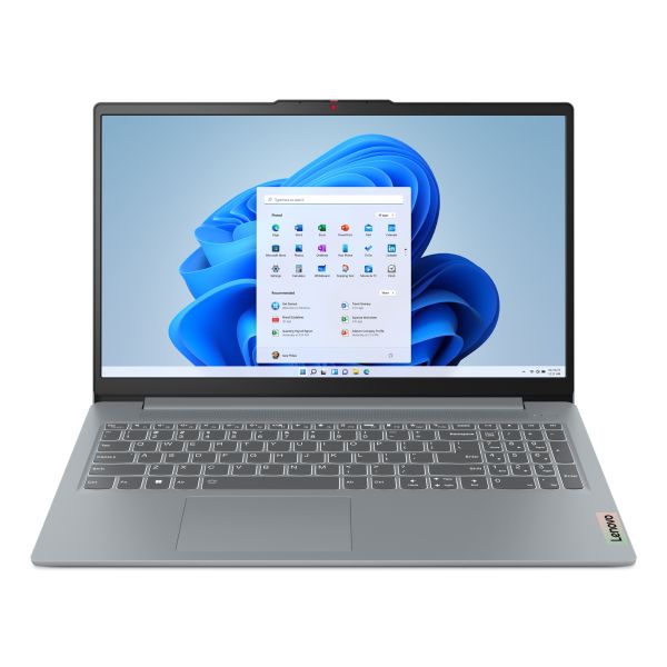 Lenovo IdeaPad Slim 3 15AMN8 AMD Ryzen™ 5 7520U Laptop 39,6 cm (15.6") Full HD 16 GB LPDDR5-SDRAM 512 GB SSD Wi-Fi 6 (802.11ax) Windows 11 Home Engels Grijs (82XQ00AEMH)