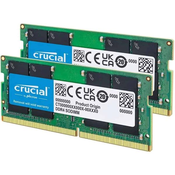 Micron Crucial - DDR4 - sada - 16 GB: 2 x 8 GB - SO-DIMM 260-pin - 3200 MHz / PC4-25600 - CL22 - (CT2K8G4SFRA32A)