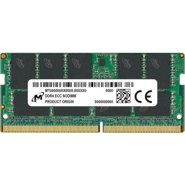 Micron - DDR4 - modul - 16 GB - SO-DIMM 260-pin - 3200 MHz / PC4-25600 - CL22 - 1.2 V - be (MTA9ASF2G72HZ-3G2R)