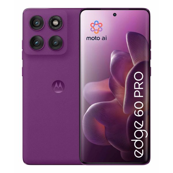 Motorola edge 60 pro 16,9 cm (6.67") Dual SIM Android 15 5G USB Type-C 12 GB 512 GB 6000 mAh Paars (PB7X0011PL) Motorola edge 60 pro 16,9 cm (6.67") Dual SIM Android 15 5G USB Type-C 12 GB 512 GB 6000 mAh Paars (PB7X0011PL)