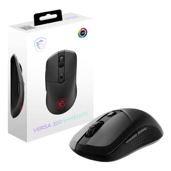 MSI VERSA 300 muis Gamen Rechtshandig RF Wireless + Bluetooth + USB Type-C Optisch 8000 DPI (VERSA 300 W)