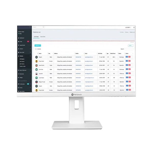 AG Neovo ME-2701 computer monitor 68,6 cm (27") 1920 x 1080 Pixels Full HD LCD Wit (ME2710B1E0000)