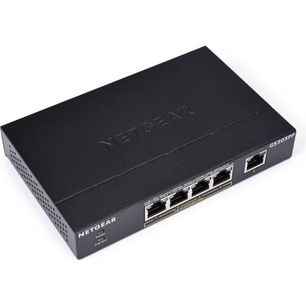 Netgear GS305PP 5-Port Gigabit PoE Switch (GS305PP)