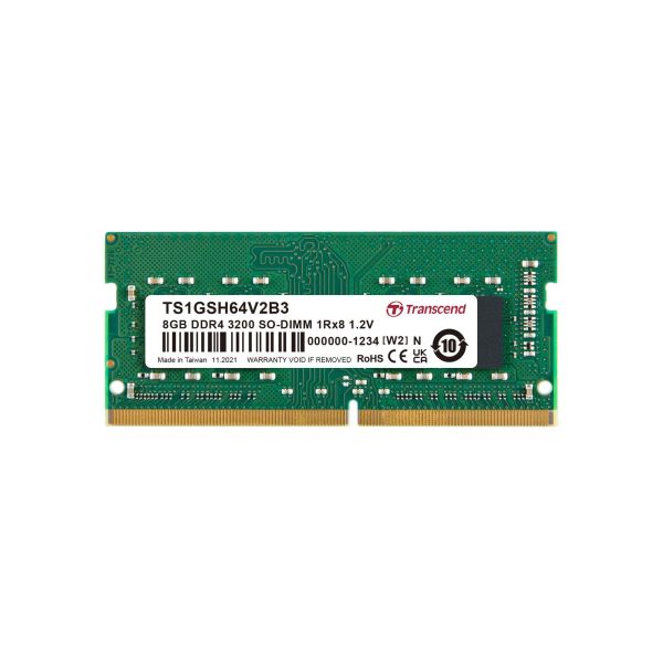 Transcend - DDR4 - modul - 8 GB - SO-DIMM 260-pin - 3200 MHz / PC4-25600 - CL22 - 1.2 V - (TS1GSH64V2B3)