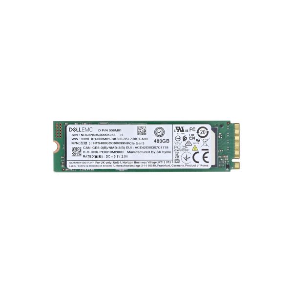 Dell EMC 480GB M.2 SSD PCIe Gen3 (08M01-RFB)