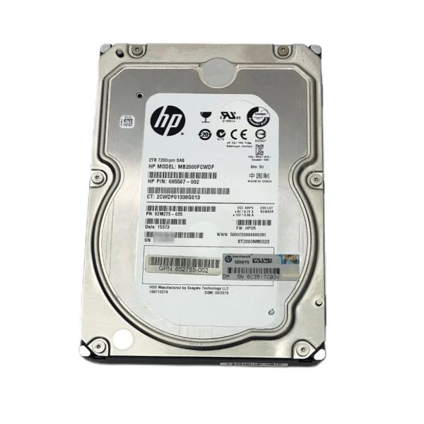 HP 2TB 7200RPM 6G SAS 3.5 inch (658427-002-RFB)