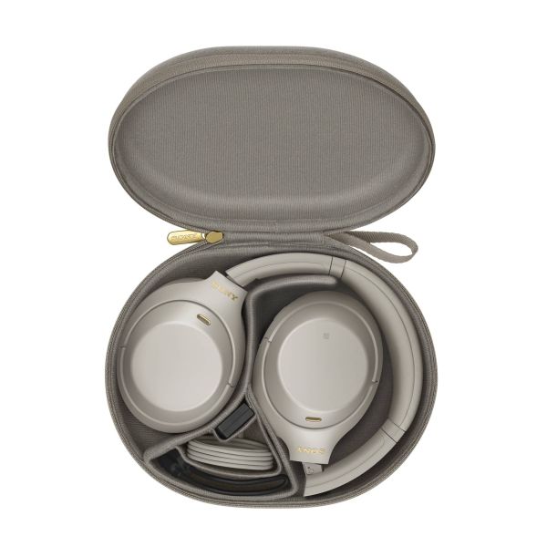 Sony WH-1000XM4 Headset Bedraad en draadloos Hoofdband Oproepen/muziek USB Type-C Bluetooth Zilver (WH1000XM4S.CE7)