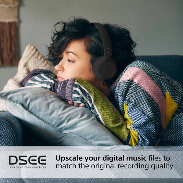 Sony WH-CH520 Headset Draadloos Hoofdband Oproepen/muziek USB Type-C Bluetooth Zwart (WHCH520B.CE7)