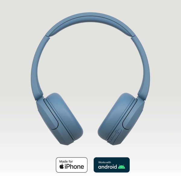 Sony WH-CH520 Headset Draadloos Hoofdband Oproepen/muziek USB Type-C Bluetooth Blauw (WHCH520L.CE7)