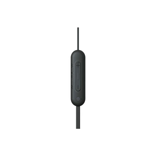 Sony WI-C100 Headset Draadloos In-ear Oproepen/muziek Bluetooth Zwart (WIC100B.CE7)